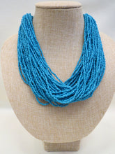 ADO | Indigo Multi Strand Beaded Necklace - All Decd Out