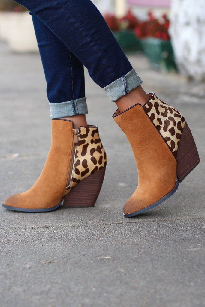 Volatile sale leopard booties